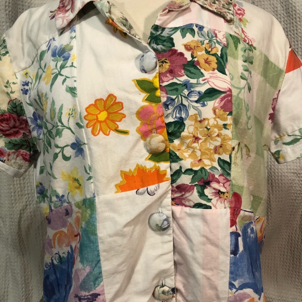 Boxy Patchwork Jacket - image 2